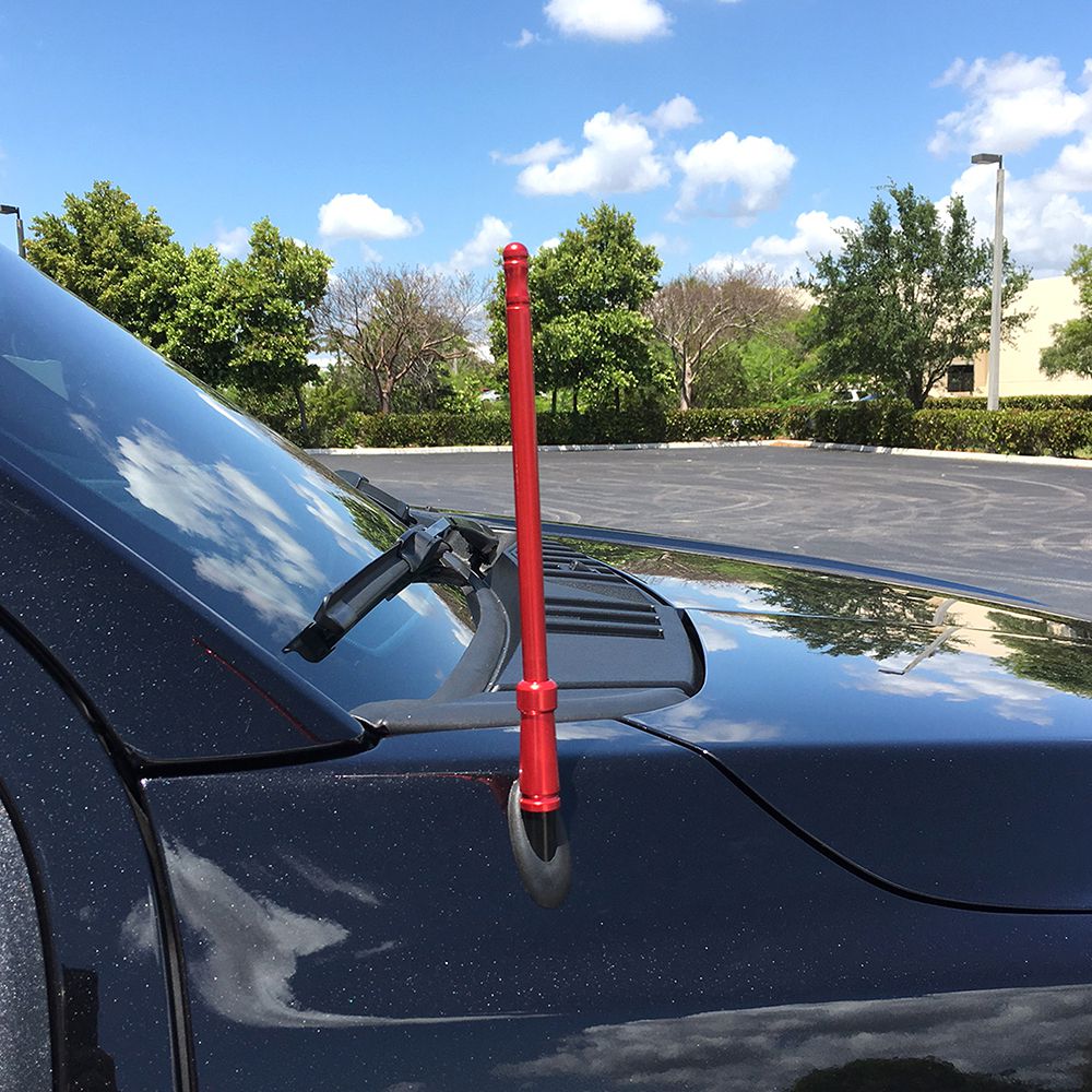 Aluminum 8" Antenna (Fits OEM Factory Threaded Antenna) Garnet & Gold