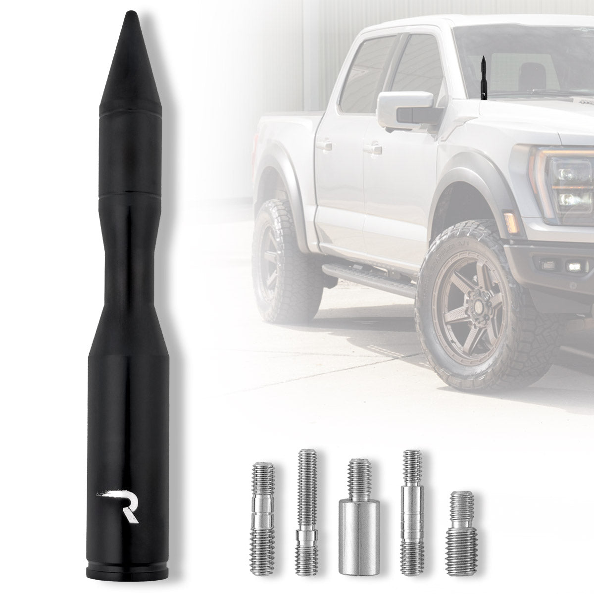 Aluminum Rocket Style Antenna 5" (Fits OEM Factory Threaded Antenna) in Black RECON Aluminum Rocket Style Antenna 5" (Fits OEM Factory Threaded Antenna) in Black Aluminum Rocket Style Antenna 5" (Fits OEM Factory Threaded Antenna) in Black Aluminum Rocket Style Antenna 5" (Fits OEM Factory Threaded Antenna) in Black Aluminum Rocket Style Antenna 5" (Fits OEM Factory Threaded Antenna) in Black