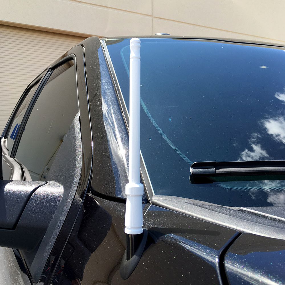 Aluminum 8" Antenna (Fits OEM Factory Threaded Antenna) Orange & Green