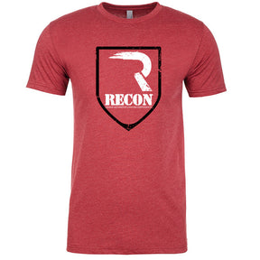 RECON Red Shirt with Black / White R Shield RECON RECON Red Shirt with Black / White R Shield RECON Red Shirt with Black / White R Shield RECON Red Shirt with Black / White R Shield RECON Red Shirt with Black / White R Shield
