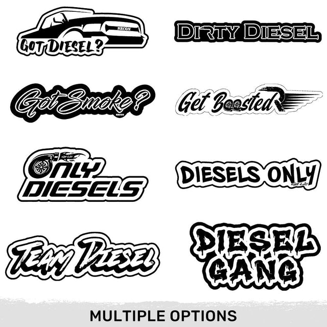 Diesel Designs Bumper/Window Decal Stickers - Multiple Options RECON Diesel Designs Bumper/Window Decal Stickers - Multiple Options Diesel Designs Bumper/Window Decal Stickers - Multiple Options Diesel Designs Bumper/Window Decal Stickers - Multiple Options Diesel Designs Bumper/Window Decal Stickers - Multiple Options