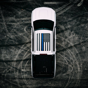 Roof Vinyl Wrap - USA Thin Blue Line Flag RECON Roof Vinyl Wrap - USA Thin Blue Line Flag Roof Vinyl Wrap - USA Thin Blue Line Flag Roof Vinyl Wrap - USA Thin Blue Line Flag Roof Vinyl Wrap - USA Thin Blue Line Flag