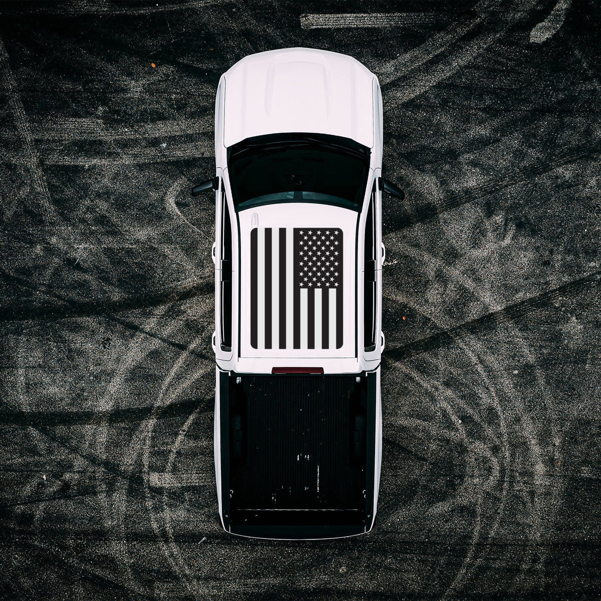 Roof Vinyl Wrap - USA Black and Silver Flag RECON Roof Vinyl Wrap - USA Black and Silver Flag Roof Vinyl Wrap - USA Black and Silver Flag Roof Vinyl Wrap - USA Black and Silver Flag Roof Vinyl Wrap - USA Black and Silver Flag