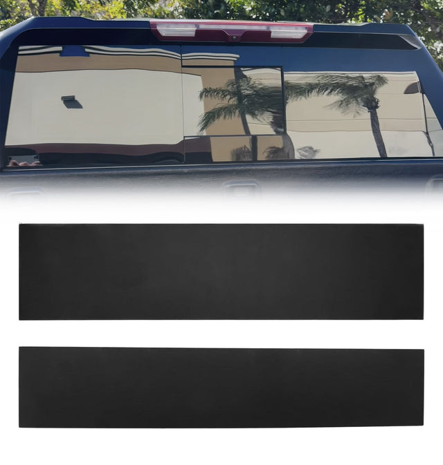 Chevy Silverado & GMC Sierra 1500 19-26 Protective 2-Pc Rear Sliding Window Trim - High Gloss Black RECON Chevy Silverado & GMC Sierra 1500 19-26 Protective 2-Pc Rear Sliding Window Trim - High Gloss Black Chevy Silverado & GMC Sierra 1500 19-26 Protective 2-Pc Rear Sliding Window Trim - High Gloss Black Chevy Silverado & GMC Sierra 1500 19-26 Protective 2-Pc Rear Sliding Window Trim - High Gloss Black Chevy Silverado & GMC Sierra 1500 19-26 Protective 2-Pc Rear Sliding Window Trim - High Gloss Black