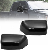 Ford 17-24 Super Duty F250 F350 F450 Durable ABS 2-Pc Kit Upgrade Replacement Towing Side Mirror Caps - Gloss Black