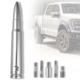 .50 Cal Bullet Antenna (Fits OEM Factory Threaded Antenna) Multiple Colors