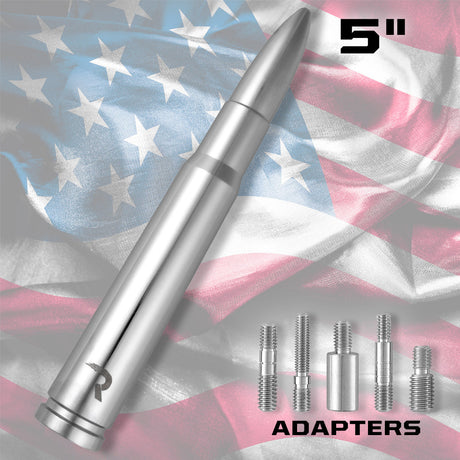 .50 Cal Bullet Antenna (Fits OEM Factory Threaded Antenna) Multiple Colors