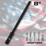 Aluminum 8" Antenna Mast (Fits OEM Factory Threaded Antenna) Multiple Colors