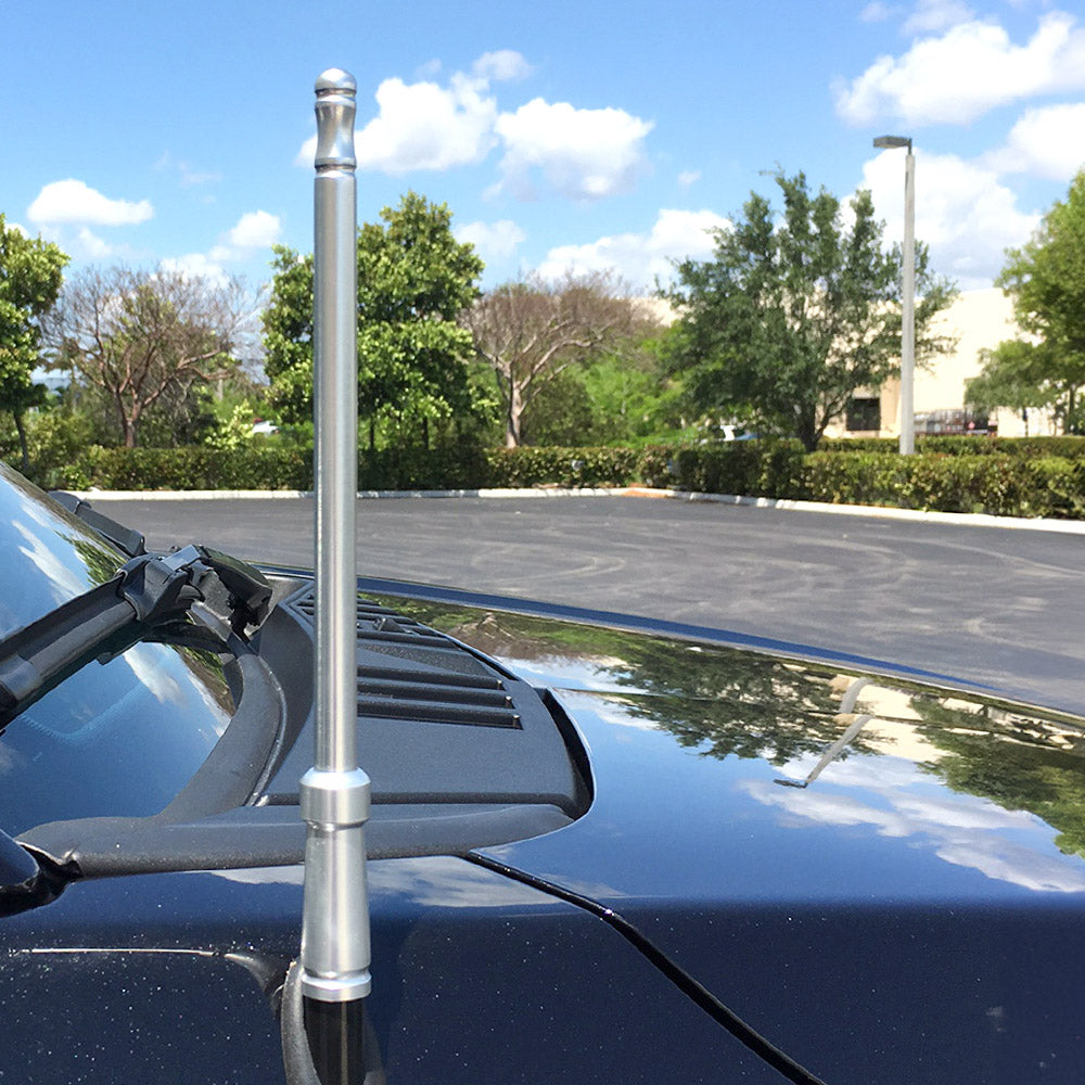 Aluminum 8" Antenna Mast (Fits OEM Factory Threaded Antenna) Multiple Colors