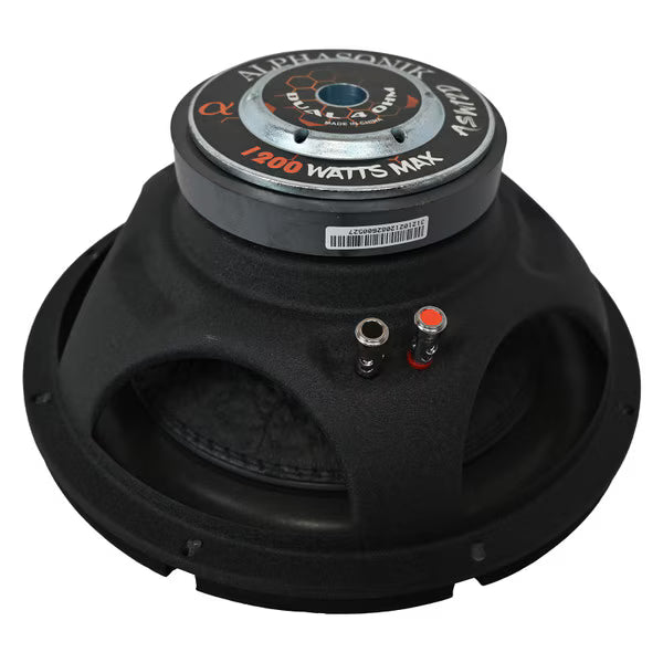 Alphasonik ASW12D 12" 300W RMS Subwoofer DVC 4-Ohm Alphasonik
