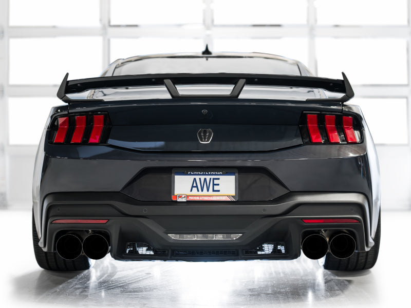 AWE 2024 Ford Mustang Dark Horse S650 RWD SwitchPath Catback Exhaust w/ Quad Diamond Black Tips