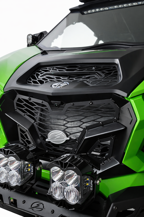 2026+ Kawasaki Teryx H2 Volt Grill w/Camera Mount www.elektricoffroad.com