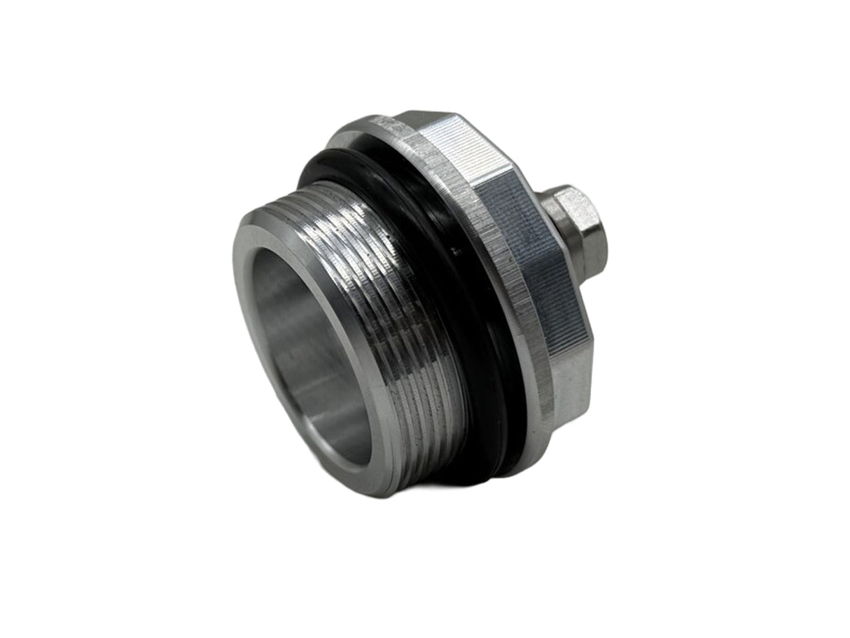 Forged Diesel Water In Fuel, WIF, Sensor Delete Plug With Drain, 2001-2016 GM 6.6L Duramax LB7 LLY LBZ LLY LMM Forged Diesel