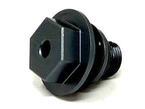 Forged Diesel Billet Fuel Filter Drain Plug, 2017-2019 GM 6.6L Duramax L5P Forged Diesel