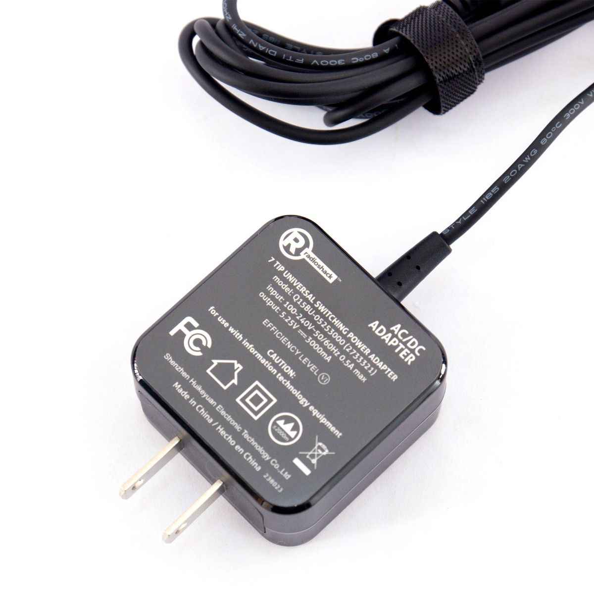 RadioShack 7-Tip Universal Power Adapter 2733321 TekShack