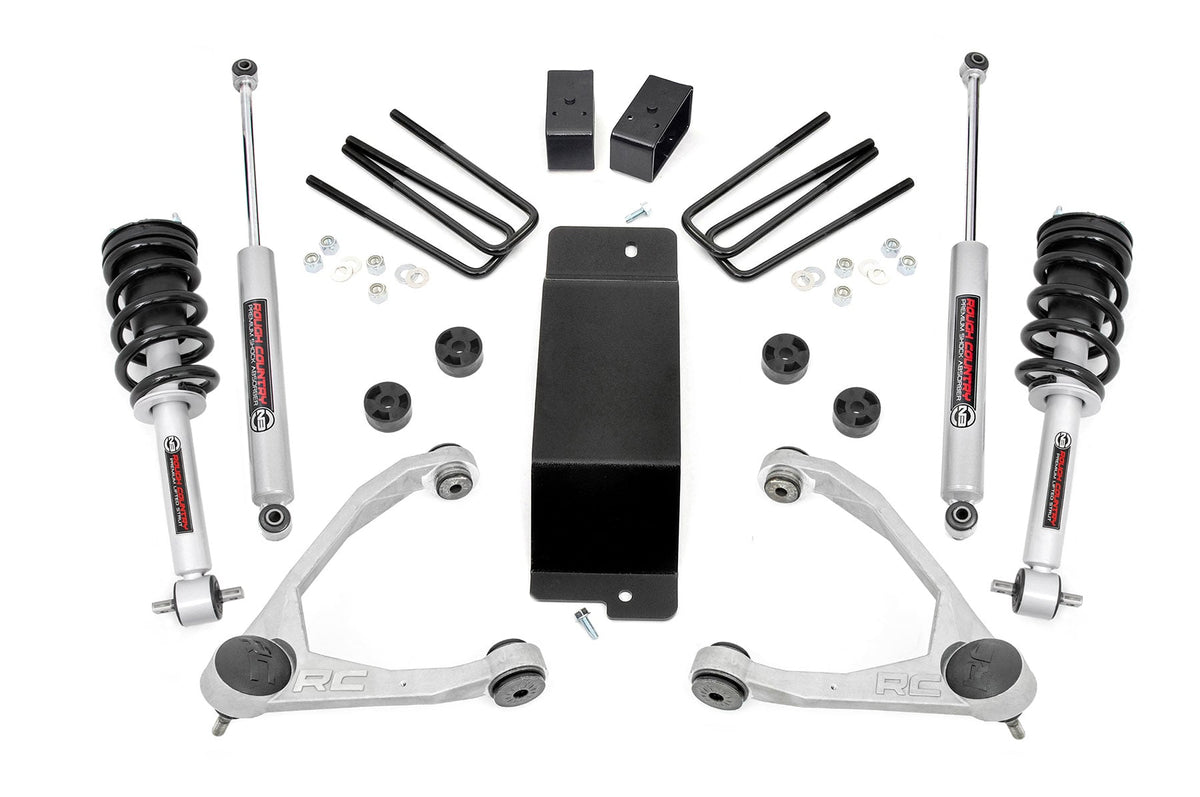 3.5 Inch Lift Kit UCA N3 Struts Silverado/Sierra 1500 (07-13) Rough Country