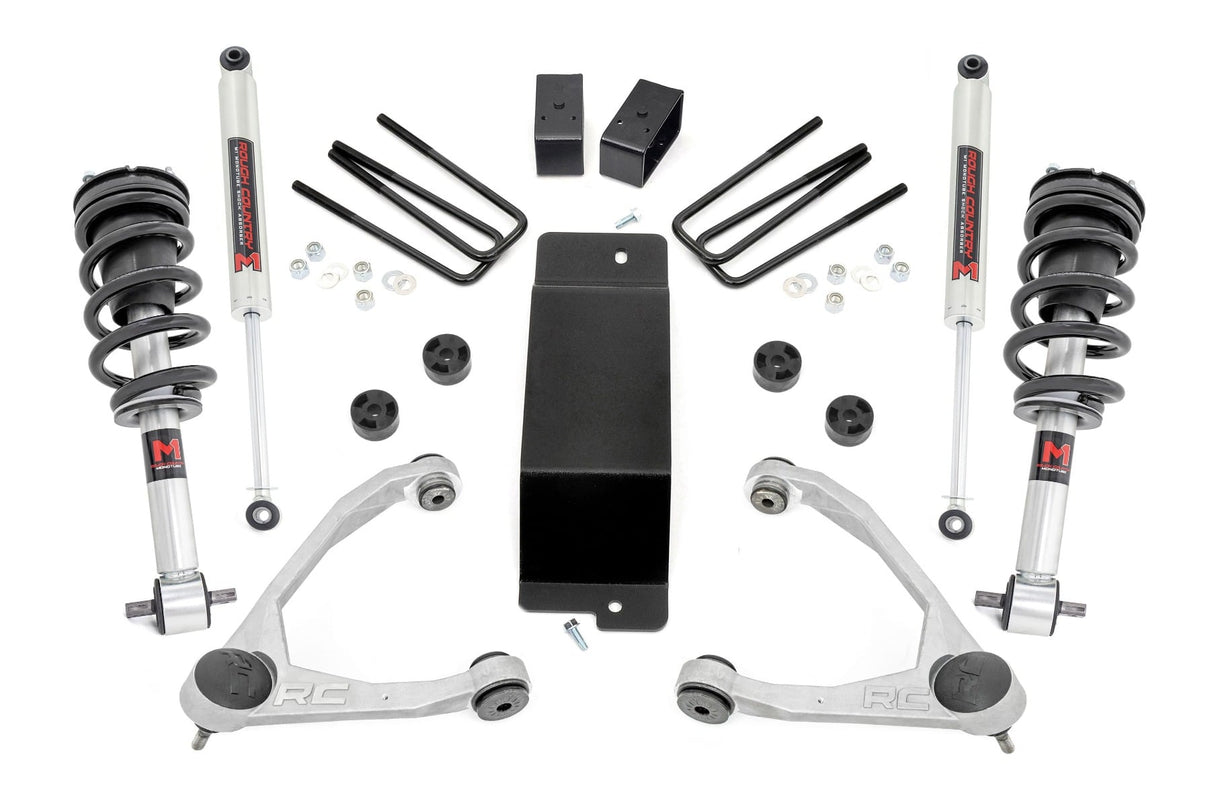 3.5 Inch Lift Kit UCA M1 Struts Silverado/Sierra 1500 (07-13) Rough Country
