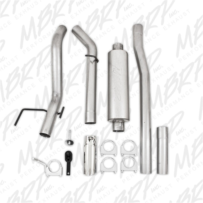 MBRP 06-08 Ram Hemi 1500 Mega Cab 5.7L / 03-13 Ram Hemi 2500/3500 5.7L Alum 3in Cat Back Single Side