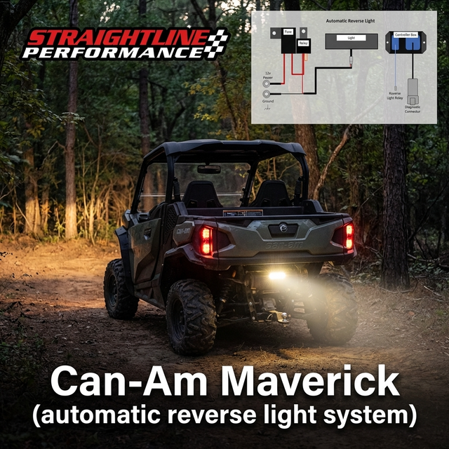 Straightline Performance SmartWire Backup Light Kit for Can-Am Commander & Maverick