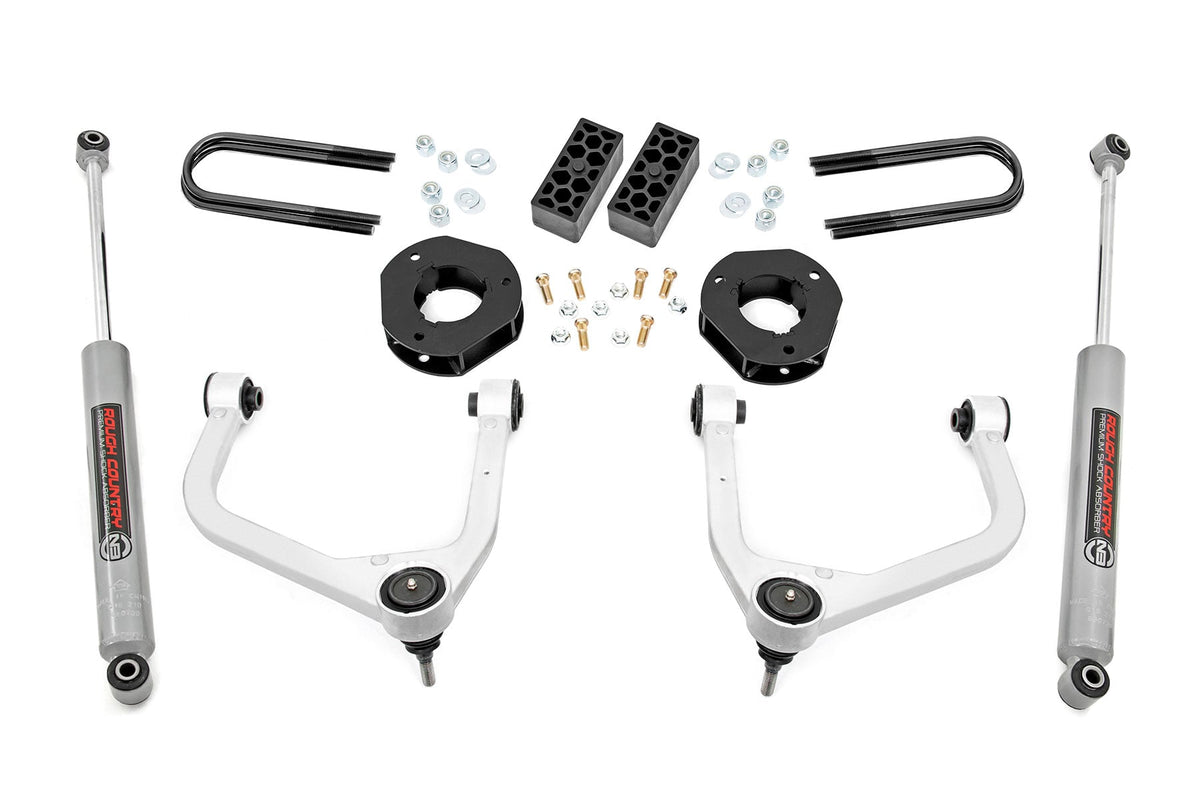 3.5 Inch Lift Kit Rear Mono Leaf Chevy Silverado 1500 2WD/4WD (2022-2024) Rough Country