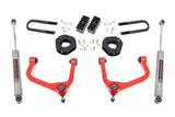 3.5 Inch Lift Kit Rear Mono Leaf Red Chevy Silverado 1500 2WD/4WD (2022-2024) Rough Country