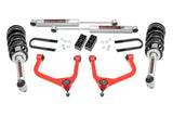 3.5 Inch Lift Kit N3 Struts Rear Mono Leaf Red Chevy Silverado 1500 (22-24) Rough Country