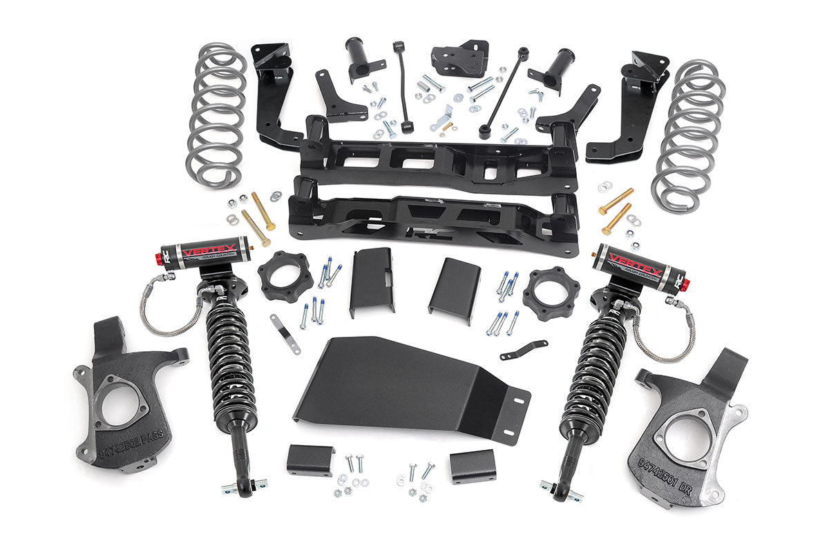 7 Inch Lift Kit Vertex Coilovers Chevy/GMC SUV 1500 2WD/4WD (2007-2014) Rough Country