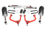3.5 Inch Lift Kit Mono Leaf Rear N3 Struts Red GMC Sierra 1500 (19-24) Rough Country