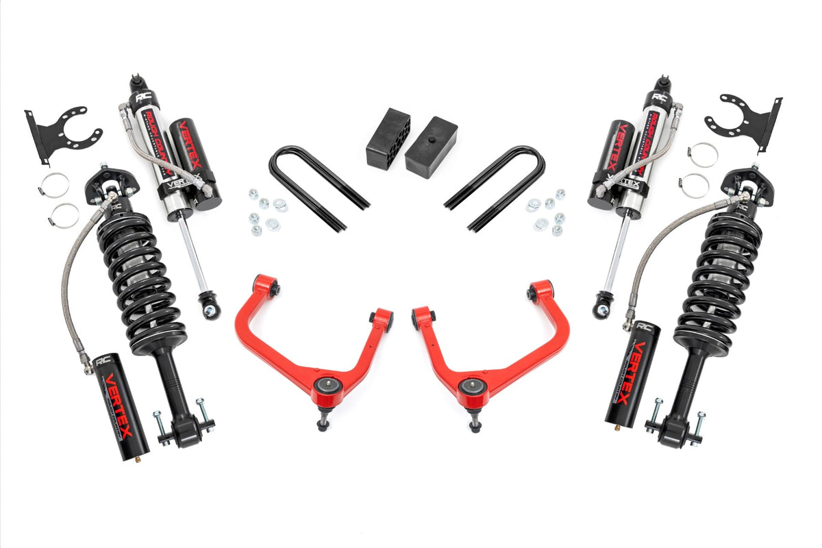 3.5 Inch Lift Kit Mono Leaf Rear Vertex Red GMC Sierra 1500 2WD/4WD (25-26) Rough Country