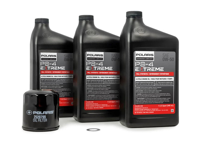 2890058 Polaris Full Synthetic Extreme Duty 0W-50 Oil Change Kit, 2016-2021 Polaris RZR Turbo, PRO XP Polaris