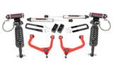 3.5 Inch Lift Kit Vertex/V2 Red Chevy Silverado 1500 2WD/4WD (2019-2024) Rough Country