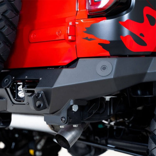 Addictive Desert Designs Bomber Rear Bumper with Cube Light Mounts | 2021+ Ford Bronco