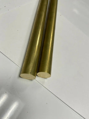 (2) 5/8" C360 BRASS ROUND ROD 10" long Solid New Lathe Bar Stock .625" H02 USA