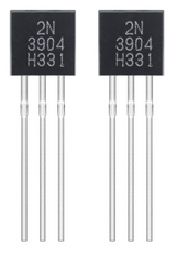 2N3904 NPN Transistor 40V 200mA General Purpose (2-Pack) TekShack