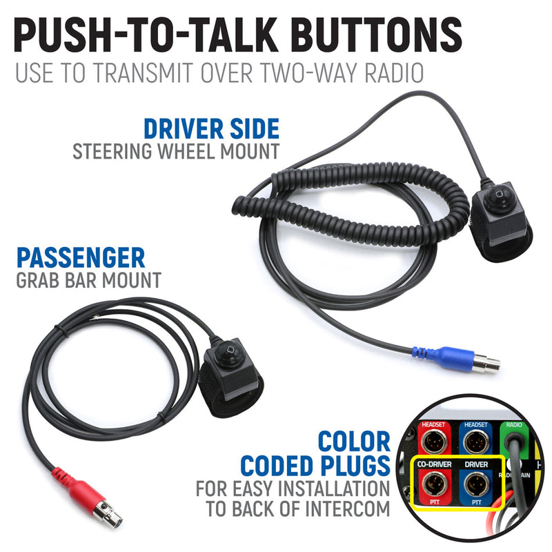 Rugged Radios Rugged Radios '16-'23 YXZ 1000R Communication Kit with Bluetooth and Radio