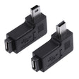 Micro USB Female to Mini USB Male 270° Adapter TekShack
