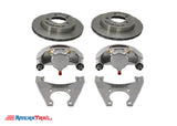 5 Lug 3.5K Kodiak Brake Kit, STAINLESS CALIPERS w/ Dacromet rotors & Brackets - 5 on 4.5" Bolt Pattern