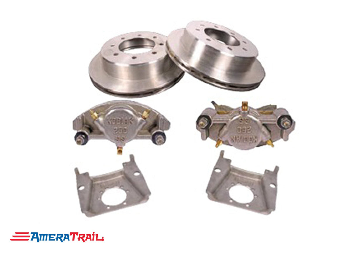 8 Lug 7K Kodiak Brake Kit, ALL STAINLESS STEEL - Fits 1/2" Wheel Studs