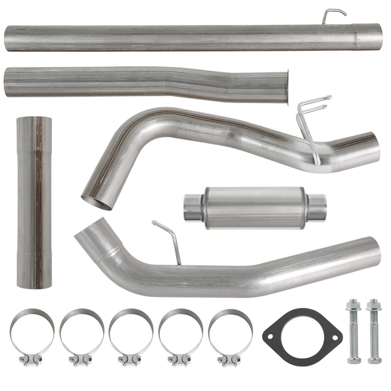 TruckTok 2011-2022 6.7L Ford Powerstroke 4" Dp-Back DPF Delete Pipe (With Muffler)