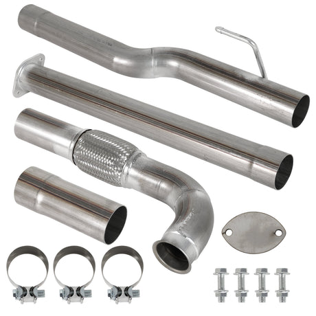 TruckTok 2020-2024 3.0L Dodge RAM 1500 Ecodiesel 3" DPF Delete Race Exhaust pipe TruckTok