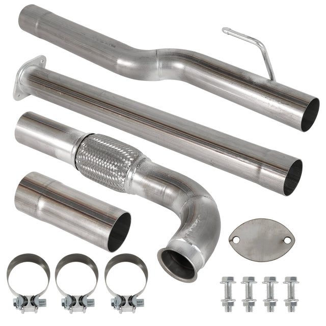TruckTok 2020-2024 3.0L Dodge RAM 1500 Ecodiesel 3" DPF Delete Race Exhaust pipe TruckTok