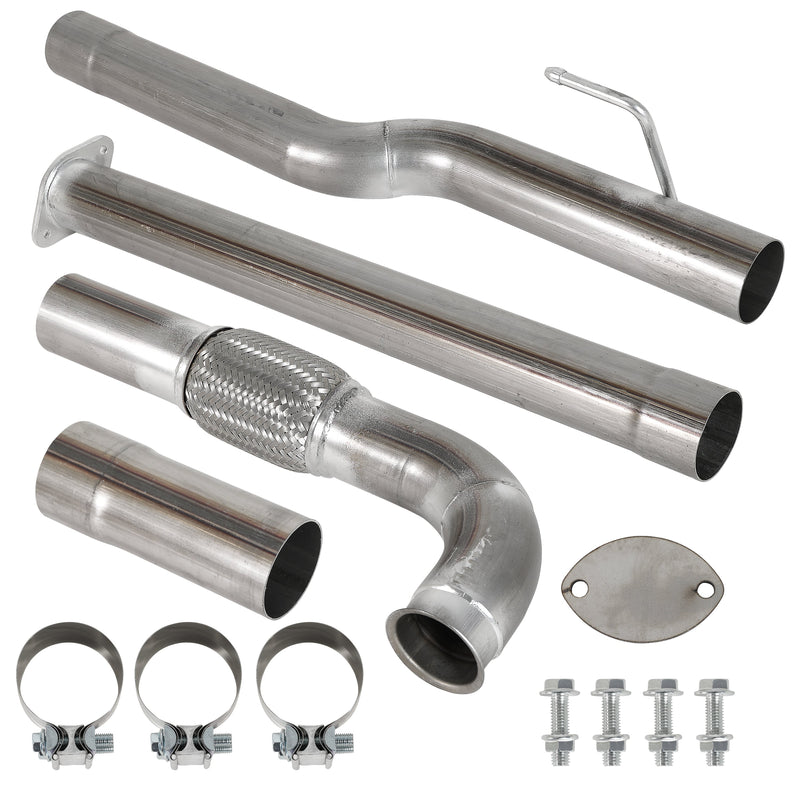 TruckTok 2020-2024 3.0L Dodge RAM 1500 Ecodiesel 3" DPF Delete Race Exhaust pipe