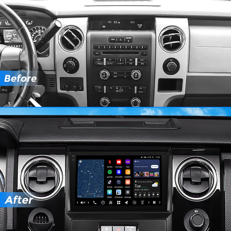 VISION 9" Custom-Fit Car Stereo for Ford F-150 2009-2012 with Factory Navigation