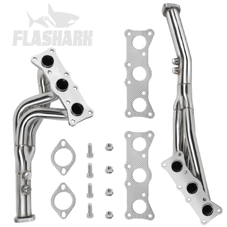 Long Tube Headers for 2006-2013 BMW N52 E90/E91/E92/E93/E82 128i/325i/325xi/328i/328xi/330i/330xi Flashark