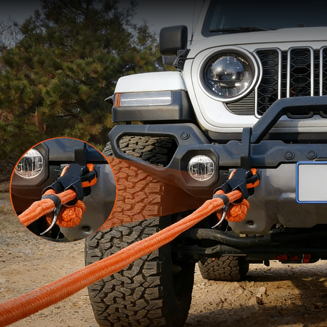 Trucktok 1" x 30ft Kinetic Recovery Rope 35,000 lbs for Off-Road Truck TruckTok