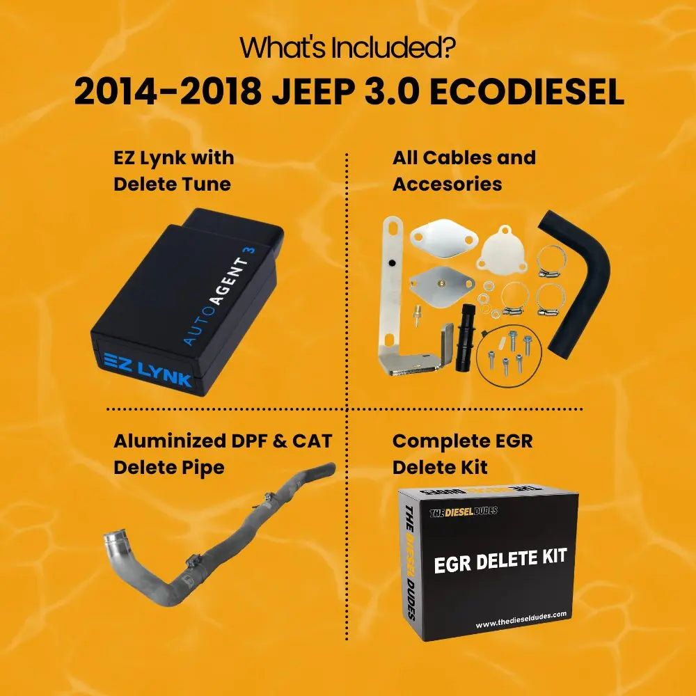 Jeep Grand Cherokee Ecodiesel 3.0 Full Delete Bundle | 2014-2018 thedieseldudes