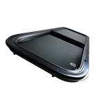 CRL Glass Slider Window w/ Clamp Ring (Passenger Side) for Sprinter Van Wideouts S&B