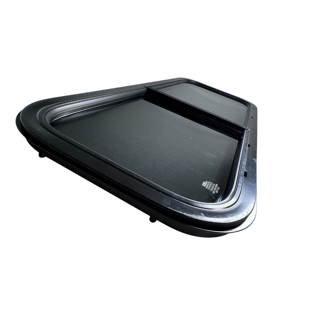 CRL Glass Slider Window w/ Clamp Ring (Passenger Side) for Sprinter Van Wideouts S&B