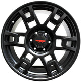 TRD Black Rims 17 – 17x7.5" Matte Black Toyota Style Wheels (Set of 4)