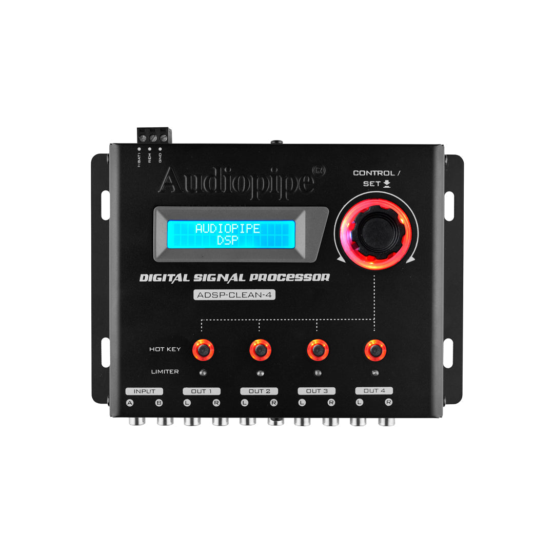 1 In / 4 Out Digital Signal Processor (ADSP-CLEAN-4) Audiopipe